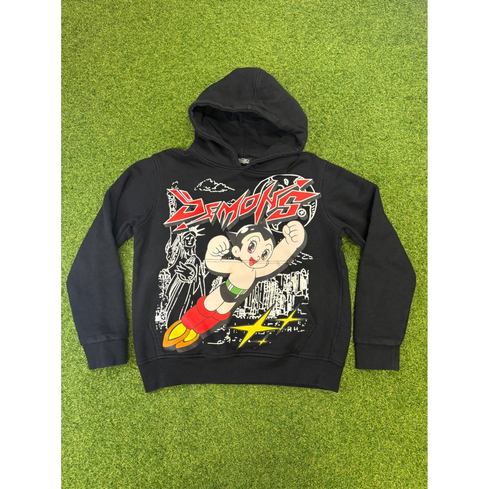 Demons‎ Cult Astro Boy Hoodie Black Graphic Streetwear Mens XS New York City